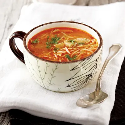 Chicken Noodle Soup with Celery